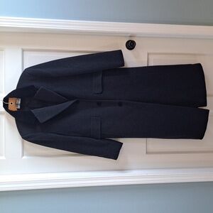 FORECASTER Of BOSTON VINTAGE 80s Classic Black Lambwool Long Dressy Coat